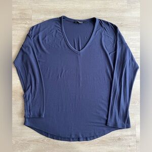 Athleta Navy Long Sleeve Tee